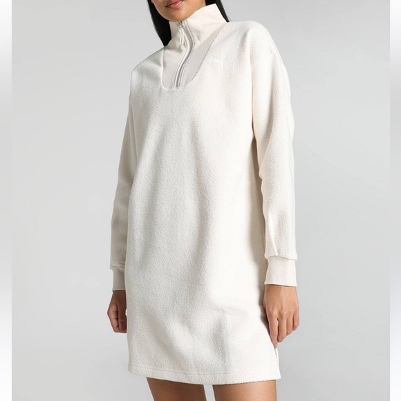 Puma Dresses & Skirts - BNWT Puma Cream HER WINTERIZED Long Sleeve Tunic Top